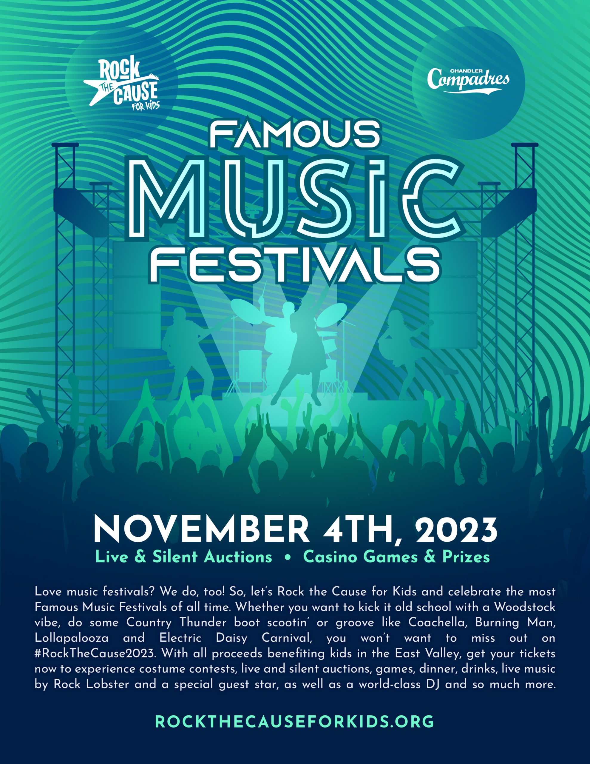 Rock the Cause for Kids 2023 – Famous Music Festivals – Chandler Compadres